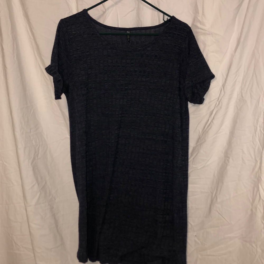 Blue t-shirt dress